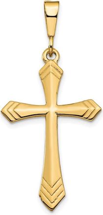 Diamond2Deal 10k Yellow Gold Cross Charm