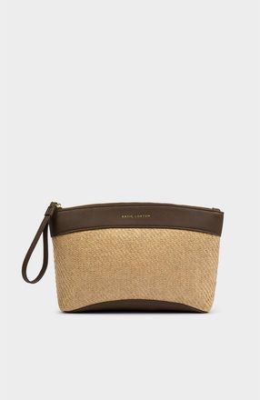 Katie Loxton Wristlet Clutch in Bitter Chocolate at Nordstrom