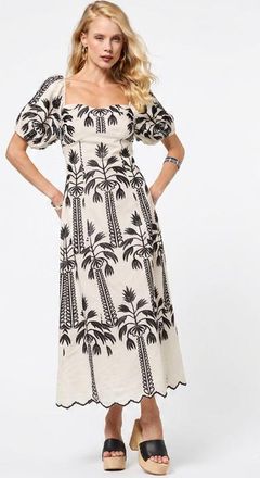 BTB Los Angeles Sophia Dress in Natural/black at Nordstrom, Size X-Small