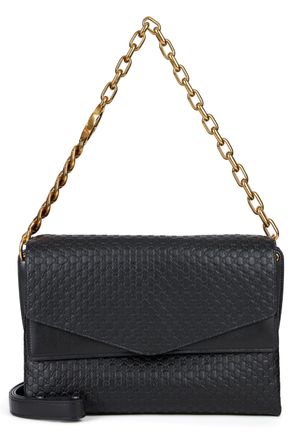 Gucci Womens Leather Handbag Gg Monogram Black Calf Skin Handbags Hand Bags