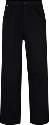 HUGO BOSS Mens Kaiden Solid Patterned Straight Chinos in Black - Size 32W/32L