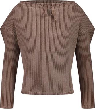 Lueder Gambeson geribbelde trui met lange mouwen - Bruin