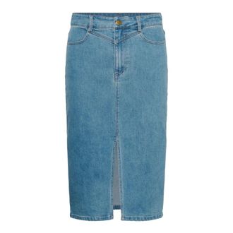 Saint Tropez Rokken - Dames - Rokken - Blauw - Maat: M Denim