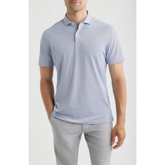Johnnie-O Cruz Stripe PREP-FORMANCE Polo in Navy Viola at Nordstrom, Size Xx-Large