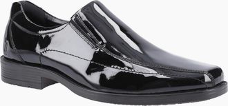 Hush Puppies Mens Brody Mens Slip On Patent Shoes - Black - Size: 12