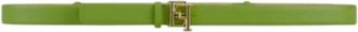 Elisabetta Franchi Leather Belt with Buckle - female - Elisabetta Franchi - Belts - Green - 40 CM - Accessories