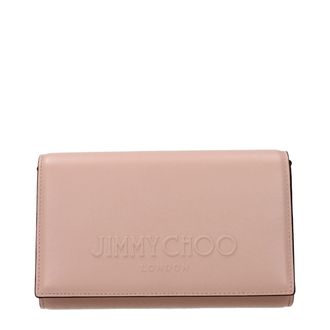 Jimmy Choo London Roze Leren Clutch Tas