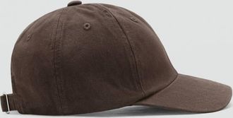 Mango Cappello cotone visiera marrone - Uomo - Taglia unica - MANGO MAN