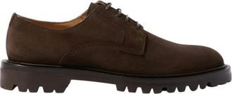 Scarosso Wooster III Suede Schoenen - Heren - Veterschoenen - Bruin - 43 EU - Su&egrave;de - Schoenen
