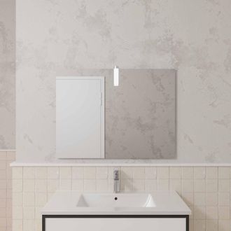 Aurlane Espejo De Ba&ntilde;o Dot Con Aplique Led 80x60 Cm