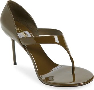Jeffrey Campbell Rhian Stiletto Sandal in Olive Patent at Nordstrom, Size 9.5