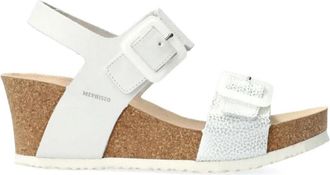 Mephisto Lichtgewicht damesandaal met Soft-Air technologie - Dames - Sleehakken - Wit - 42 EU - Leer - Schoenen