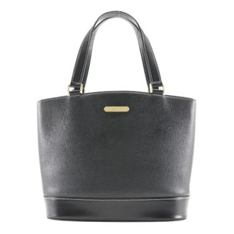 Burberry Pre-owned Leather totes - Dames - Vintage Shopper - Zwart - ONE Size - Leer - Vintage