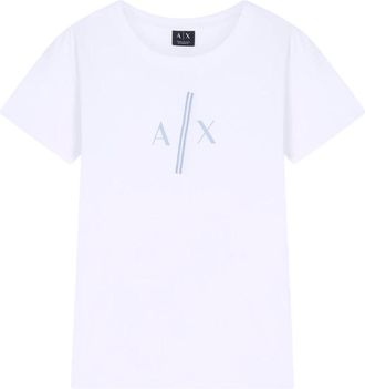 A|X Armani Exchange Mujer, Camisetas, Blanco, Talla: M