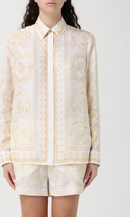 Versace Camicia di seta con stampa barocca Versace