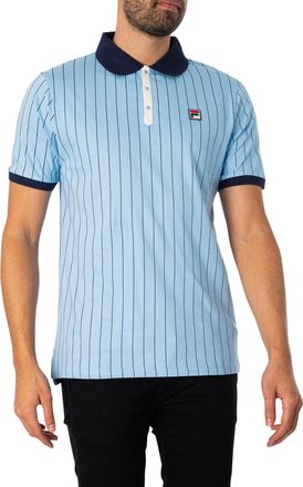 Fila Fila Vintage BB1 Classic Striped Polo Shirt - Blue Bell Navy/Gardenia-XXL