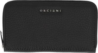 Orciani Portafoglio Zip Around Soft - Accessories - Mujer - Negro - ONE SIZE