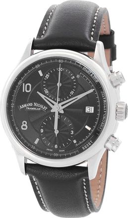 Armand Nicolet M02-4 Chronograph Automatic Black Dial Mens Watch A844AAA-NR-P140NR2