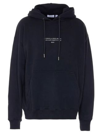Off-white Black Relaxed Printed Hoodie