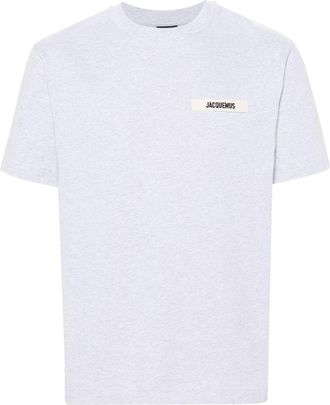 Jacquemus Minimalist Grey T-Shirt with Classic Crew Neckline