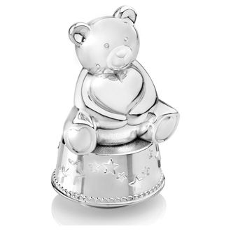 Zilverstad Hucha De Plata Para Ni&ntilde;os, Elegante, Regalo De Osito Tama&ntilde;o: 83x84x139mm Sku: Zv6029261
