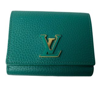 Louis Vuitton Green Leather Wallet (Bi-Fold) (Pre-Owned)