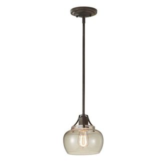 Loops 1 Bulb Ceiling Pendant Light Fitting Rustic Iron LED E27 60W Bulb