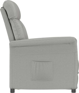 vidaXL Vidaxl - Sill&oacute;n Recliner Gris Claro Gris Claro 70.5 X 96.5 X 95 Cm Tela