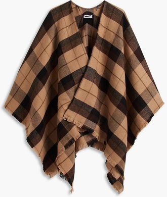 Tommy Hilfiger Womens Plaid Cape - Safari Canvas Multi