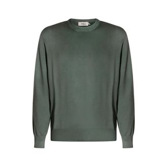 Altea Round-neck Knitwear, male, Green, Size: 2XL Sweater