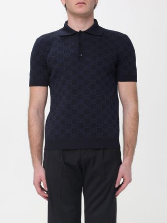 Gucci Polo Gucci in cotone con motivo monogram