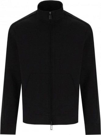 Emporio Armani Polyester Sweatshirt With Design And Textured Side Panels