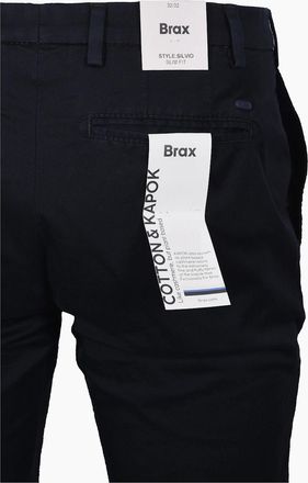 Brax Mens BRAX SILVIO COTTON CHINO NAVY - Size: 34