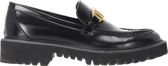 Valentino Valentino Garavani VLogo kenmerkende loafers in zwart kalfsleer