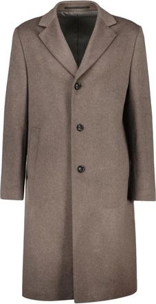 Eduard Dressler Cappotto monopetto - - Coats - Uomo - Marrone - 2XL