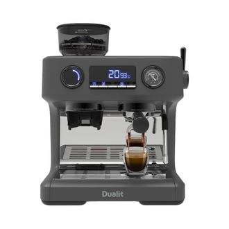 Dualit Espressivo Pro Espresso Coffee Machine with Built-In Burr Grinder in Dark Grey
