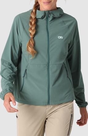 Outdoor Research Astroman Sun Full Zip Hoodie in Malachite at Nordstrom, Size Xx-Large
