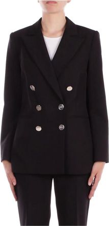 Liu Jo Jassen, Dames, Zwart, S, Polyester, Damesblazer