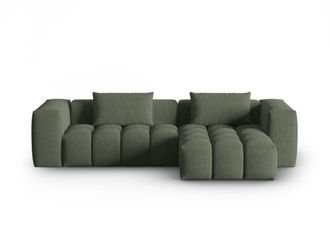 CXL by Christian Lacroix Sof&aacute; esquinero modular 3 plazas tejido estructural verde oliva oscuro