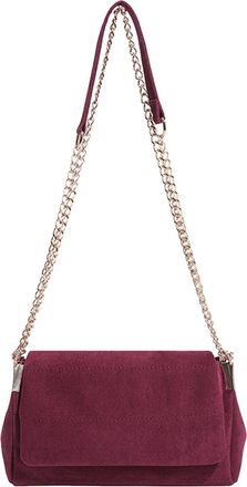 Generic Kexpery Faux Suede Handbag with Handle and Chain Spacious Satchel for Women Vacations and Events