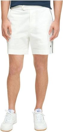 Brooks Brothers Hombre, Pantalones cortos, Blanco, Talla: W33