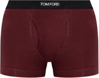 Tom Ford Ondergoed, Heren, Rood, XL, Katoen, Boxershorts met logo