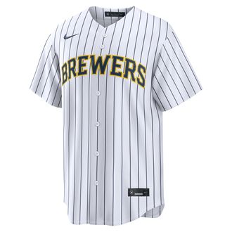 Nike Christian Yelich Milwaukee Brewers Nike Mens MLB Replica Jersey in White | RP260IMOMZ9-BFY