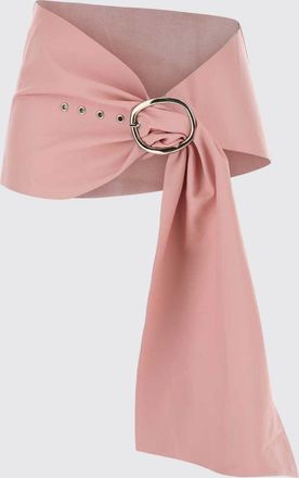 Gimaguas Asymmetric Leather Belt with Pin Buckle Closure