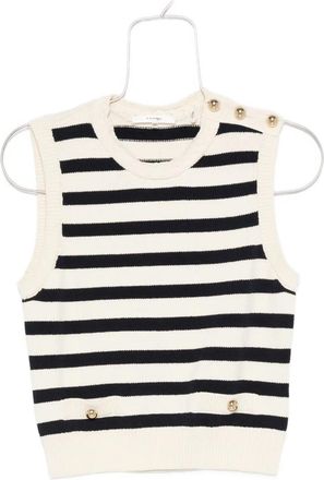 Frame Denim Canotta The Harbour a righe - Blu