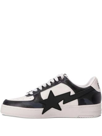 A Bathing Ape STA logo-patch sneakers - men - Calf Leather/Rubber/Calf Leather - 9.5 - Black
