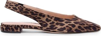Stuart Weitzman Stassi Slingback Flat - Dames - Ballerinas - Bruin - 36 1/2 EU - Leer - Schoenen