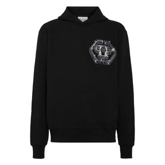 Philipp Plein Heren, Sweatshirts & Hoodies, Zwart, Maat: 4XL Katoen