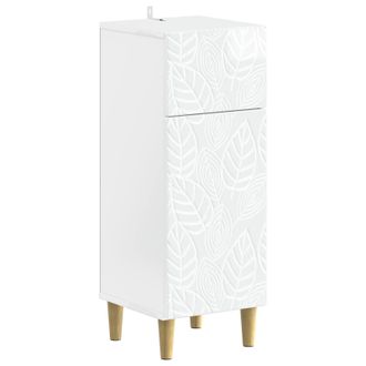 vidaXL Armario De Almacenamiento Para Ba&ntilde;o Delft Blanco Brillante Vidaxl