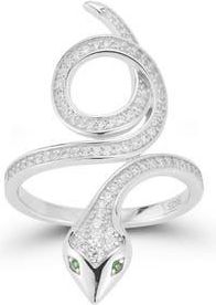 Glaze Jewelry Cubic Zirconia Snake Ring in Silver at Nordstrom Rack, Size 8